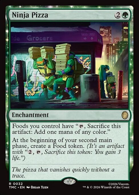 Ninja Pizza Card Front