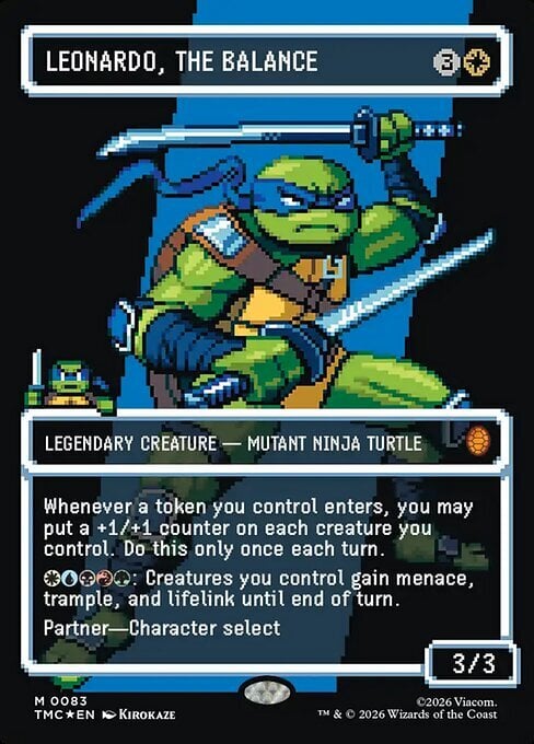 Leonardo, the Balance Card Front