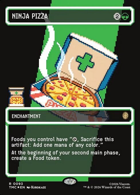 Ninja Pizza Card Front
