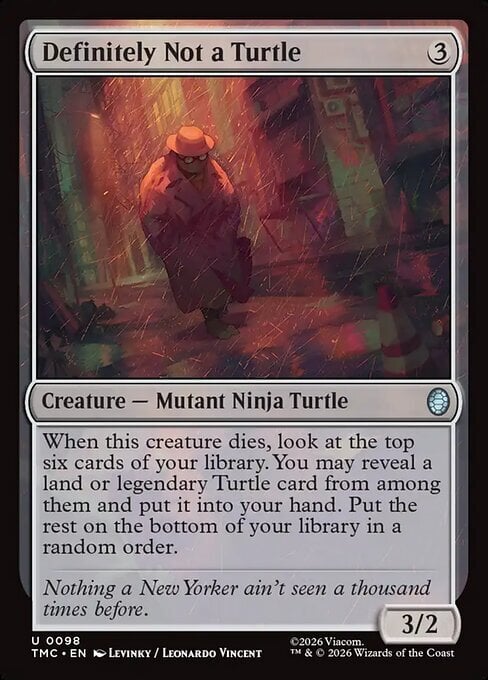 Definitely Not a Turtle Card Front