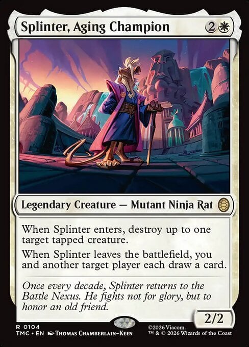 Splinter, Aging Champion Card Front