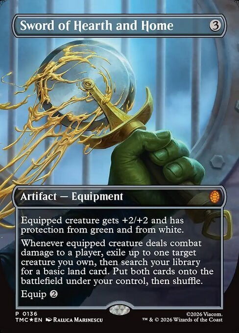 Espada de morada y hogar Frente