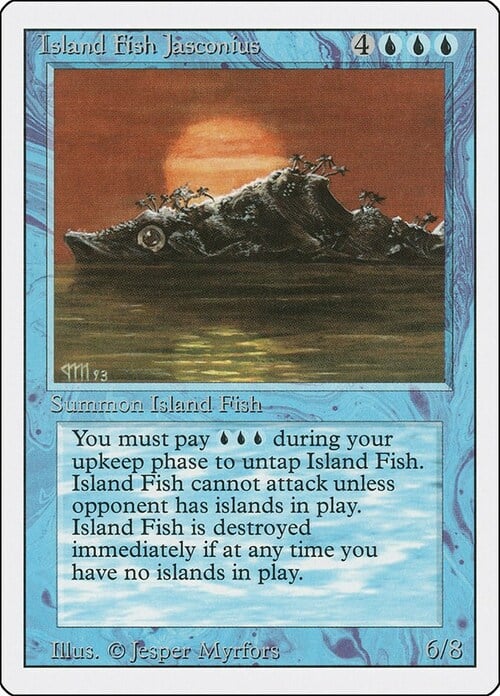 Jasconius, il Pesce-Isola Card Front