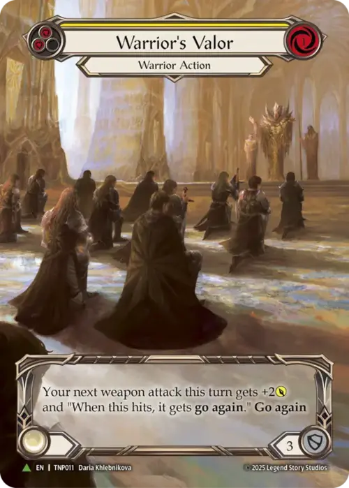 Warrior's Valor (Yellow) Frente