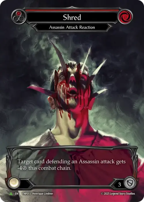 Shred - Red Card Front
