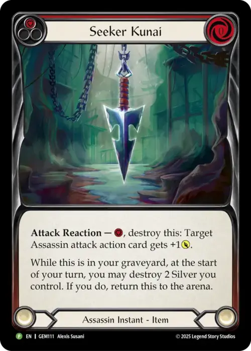 Seeker Kunai Card Front