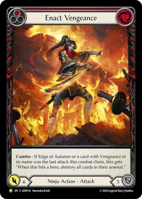 Enact Vengeance Card Front