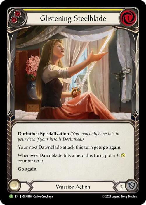 Glistening Steelblade Card Front