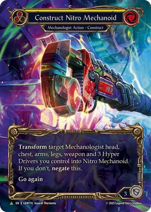 Construct Nitro Mechanoid GEM Pack | Flesh and Blood | CardTrader