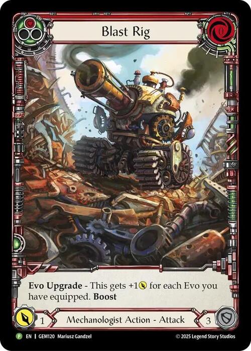 Blast Rig Card Front