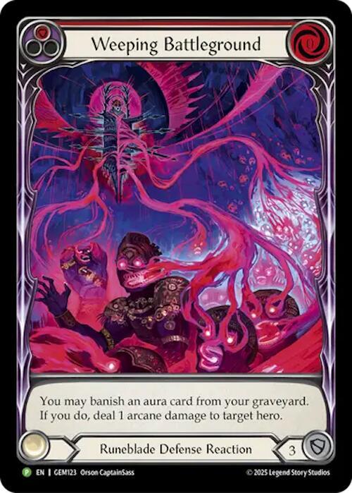 Weeping Battleground - Red Card Front