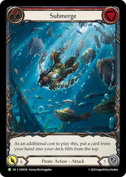 Submerge (Red) Card Front