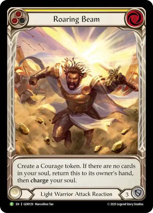 Roaring Beam Card Front