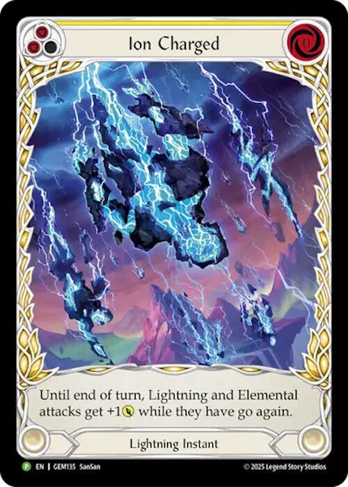 Ion Charged Card Front