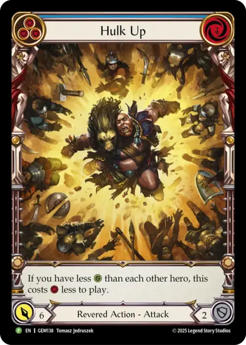 Hulk Up (Blue) Card Front