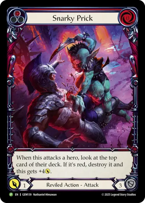 Snarky Prick Card Front