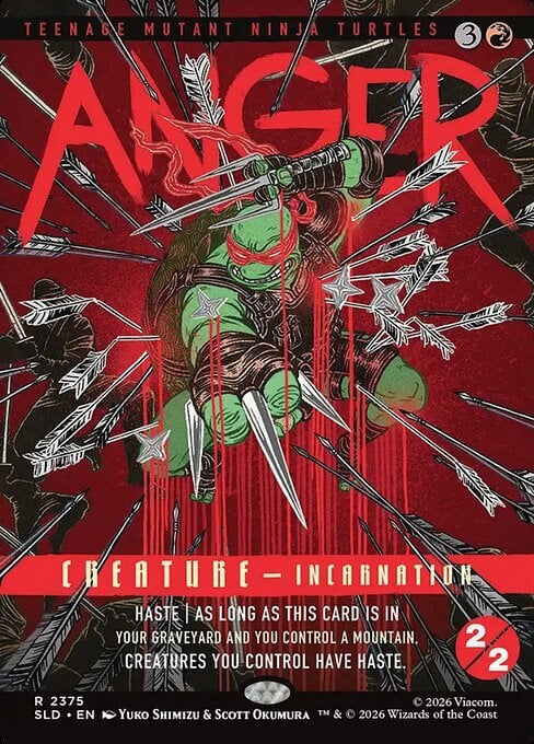 La Rabbia Card Front