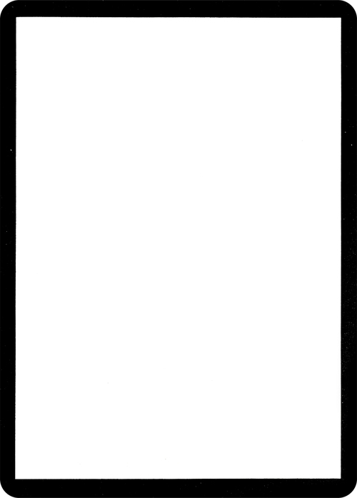 Blank Filler Card Card Front