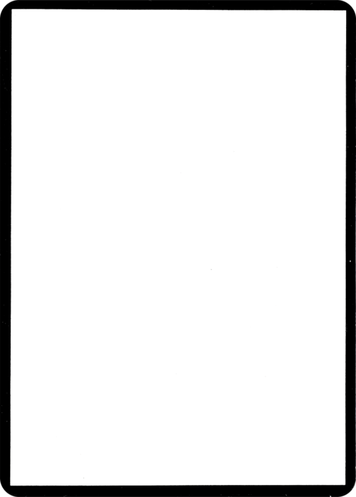 Blank Filler Card Card Front