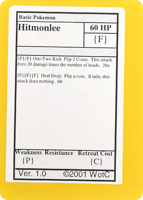 Blank Filler Card Card Front