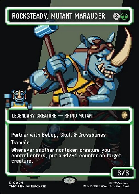 Rocksteady, Mutant Marauder Card Front