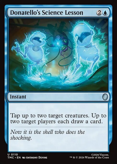 Donatello's Science Lesson Card Front