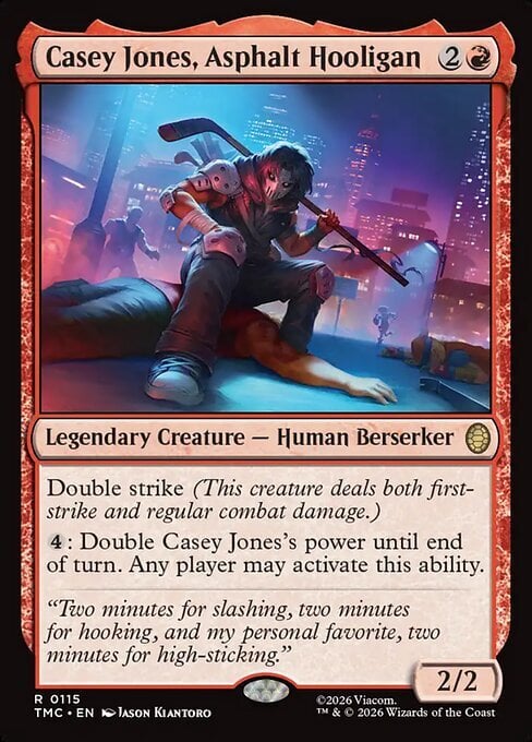 Casey Jones, Asphalt Hooligan Card Front