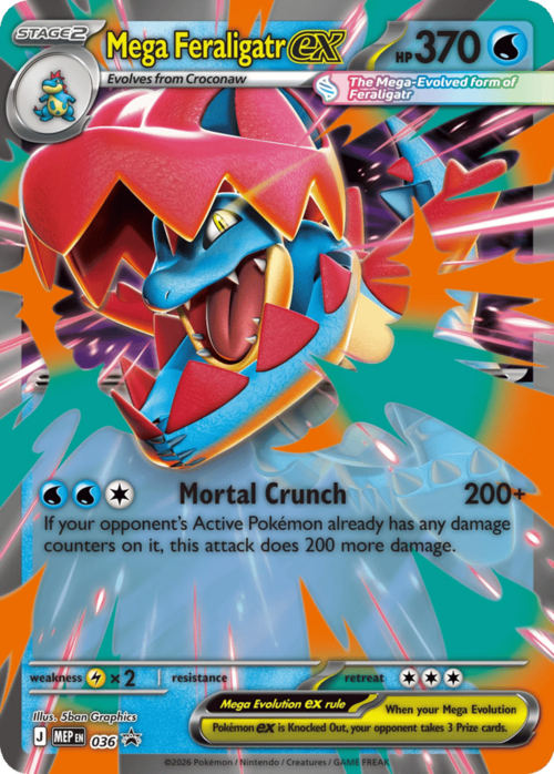 Mega Feraligatr ex Card Front