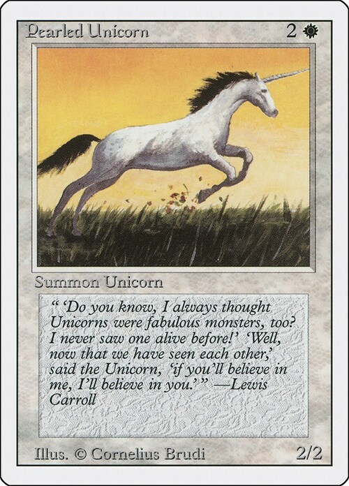 Pearled Unicorn Card Front