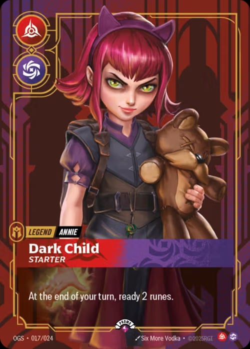 Annie - Dark Child Card Front
