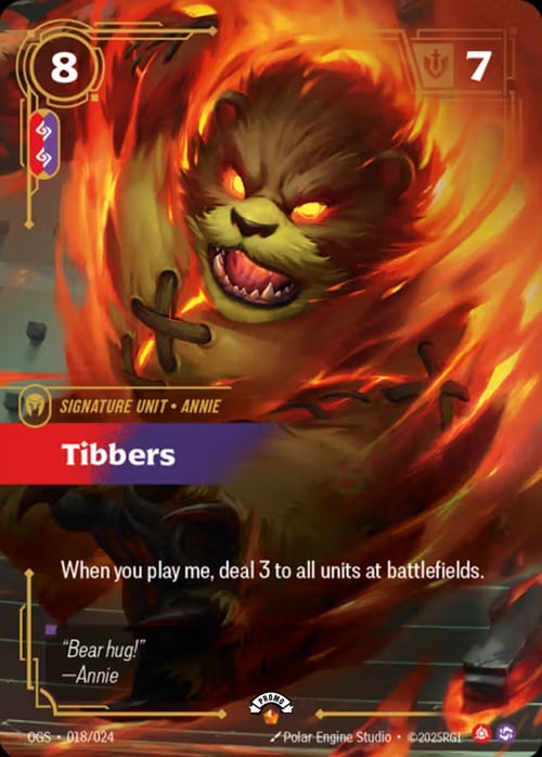 Tibbers Card Front