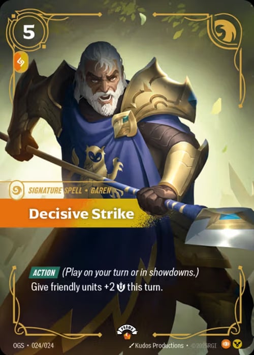 Decisive Strike Card Front