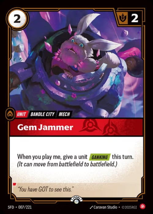 Gem Jammer Card Front
