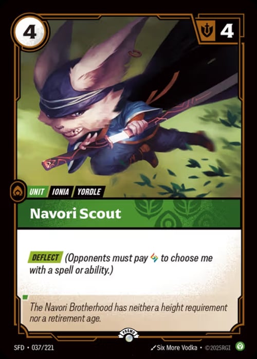 Navori Scout Card Front