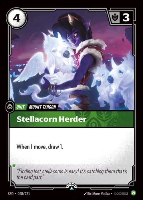 Stellacorn Herder Card Front