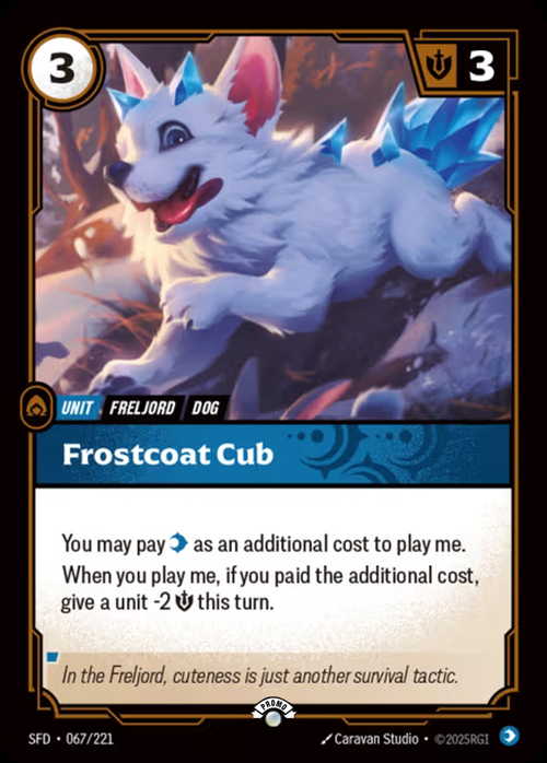 Frostcoat Cub Card Front