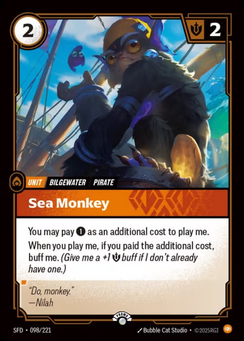 Sea Monkey Card Front