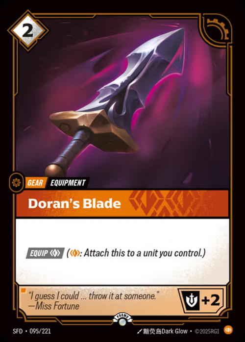 Doran's Blade Card Front