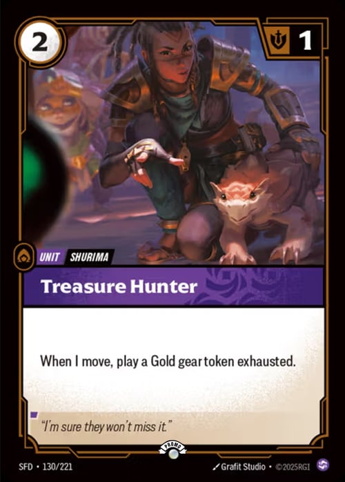 Treasure Hunter Card Front