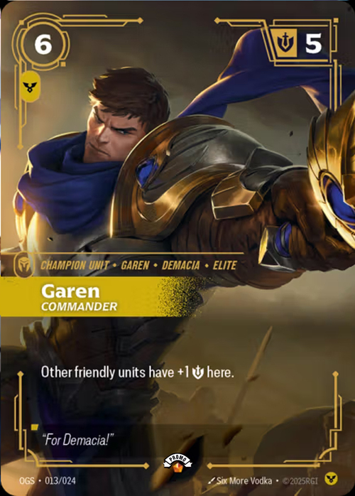 Garen, Commander Card Front