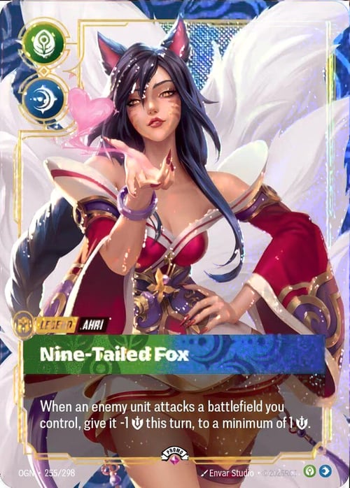 Ahri - Nine-Tailed Fox Card Front