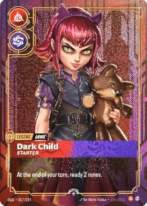 Annie, Dark Child Card Front