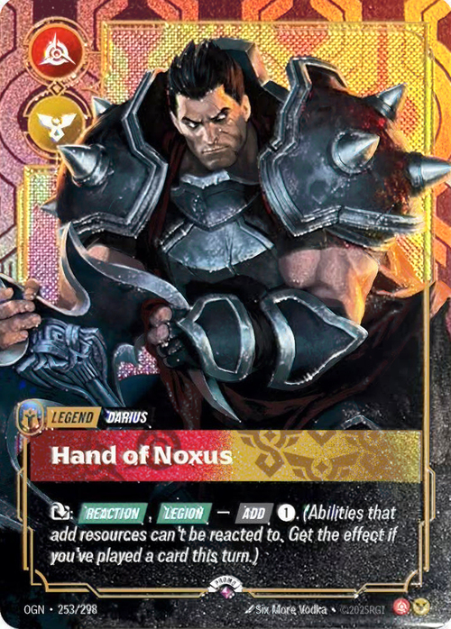 Darius - Hand of Noxus Card Front