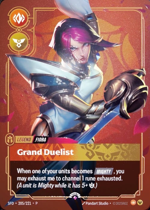 Fiora, Grand Duelist Card Front