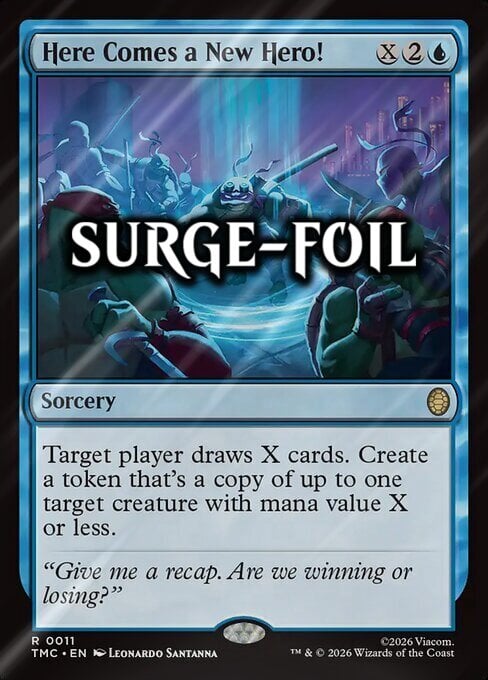 Here Comes a New Hero! Card Front