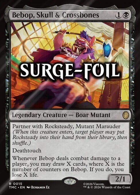 Bebop, Skull & Crossbones Card Front