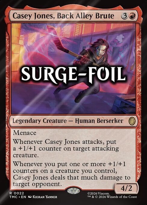 Casey Jones, Back Alley Brute Card Front