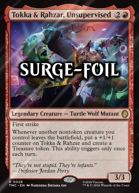 Tokka & Rahzar, Unsupervised Card Front