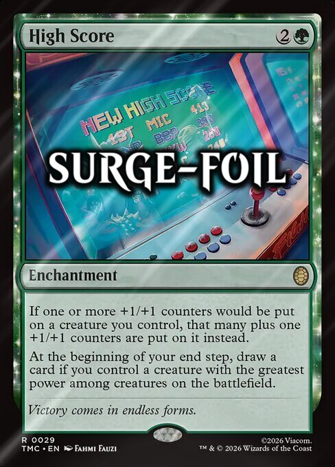 High Score Card Front