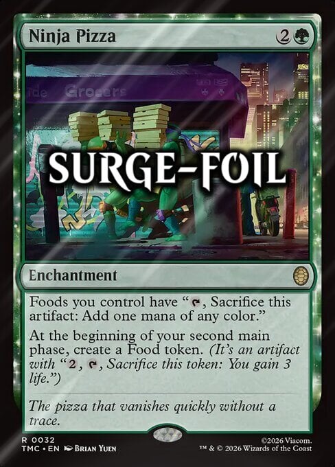 Ninja Pizza Card Front